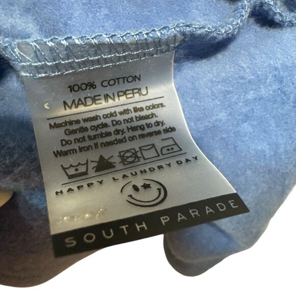 Revolve South Parade Charlie Sports Club Hoodie Ocean Blue Size S - Picture 9 of 10